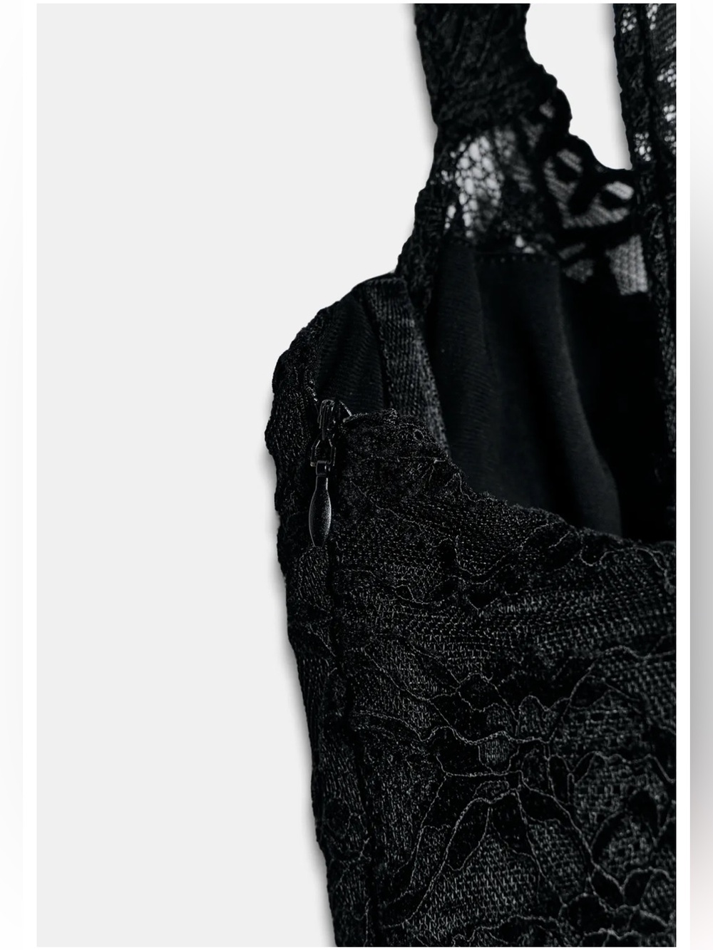VIRAL ZARA Midi dress made of lace fabric. Sweetheart neckline S 
🚨FIRM PRICE - Picture 9 of 10